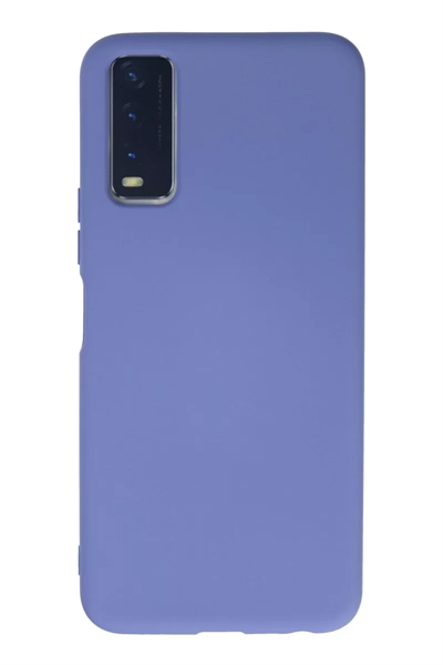 Vivo Y11S Kılıf Nano içi Kadife Silikon - Lila