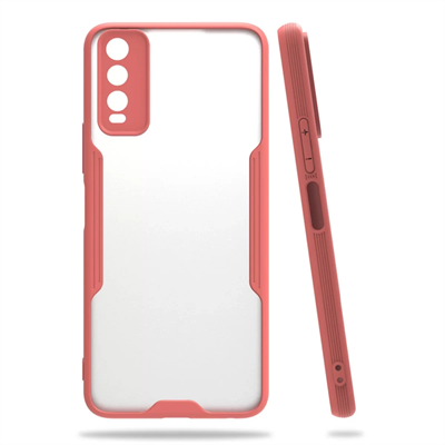 Vivo Y11S Kılıf Platin Silikon - Pembe