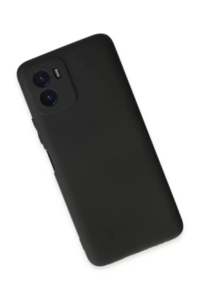 Vivo Y15S Kılıf First Silikon - Siyah