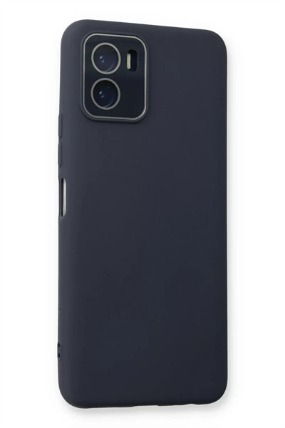 Vivo Y15S Kılıf Lansman Glass Kapak - Lacivert