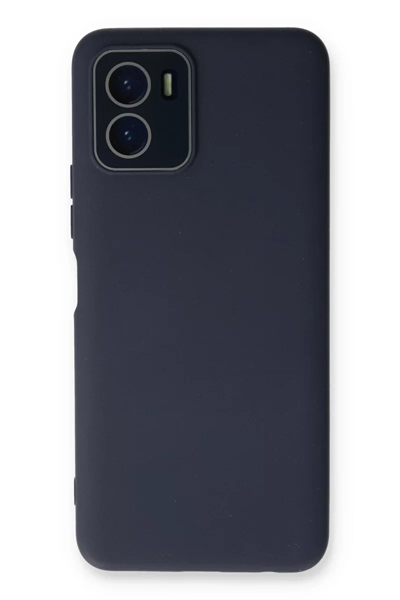 Vivo Y15S Kılıf Lansman Glass Kapak - Lacivert