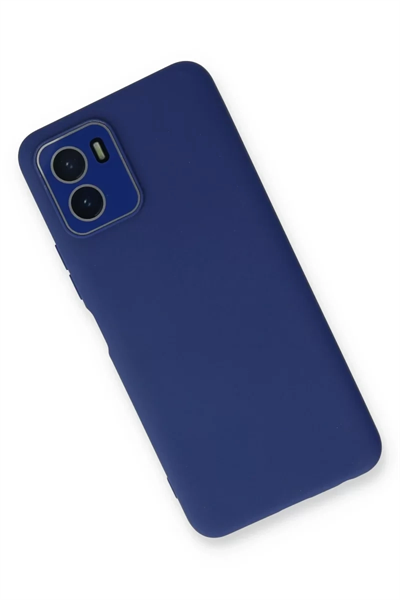 Vivo Y15S Kılıf Lansman Glass Kapak - Sky Blue