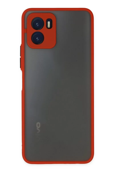 Vivo Y15S Kılıf Montreal Silikon Kapak - Kırmızı