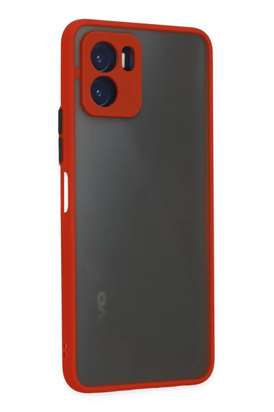 Vivo Y15S Kılıf Montreal Silikon Kapak - Kırmızı