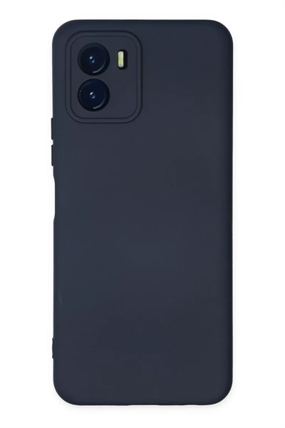 Vivo Y15S Kılıf Nano içi Kadife Silikon - Lacivert