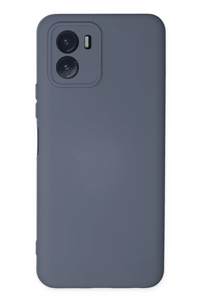 Vivo Y15S Kılıf Nano içi Kadife Silikon - Gri