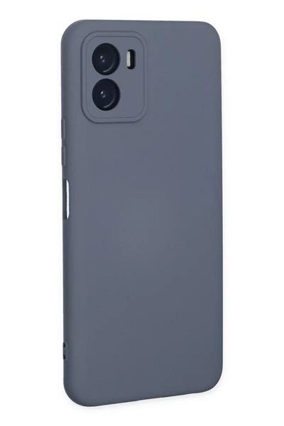 Vivo Y15S Kılıf Nano içi Kadife Silikon - Gri