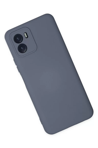 Vivo Y15S Kılıf Nano içi Kadife Silikon - Gri