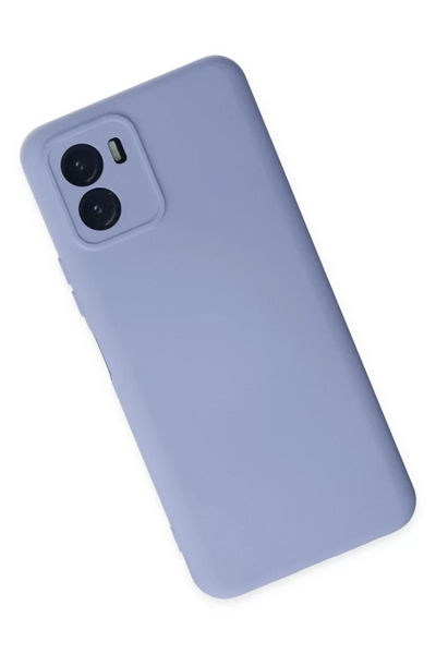 Vivo Y15S Kılıf Nano içi Kadife Silikon - Lila