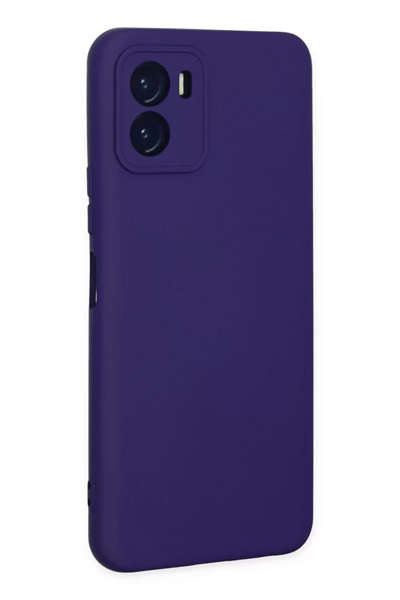 Vivo Y15S Kılıf Nano içi Kadife Silikon - Mor