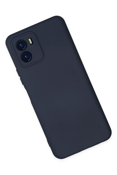 Vivo Y15S Kılıf Nano içi Kadife Silikon - Lacivert