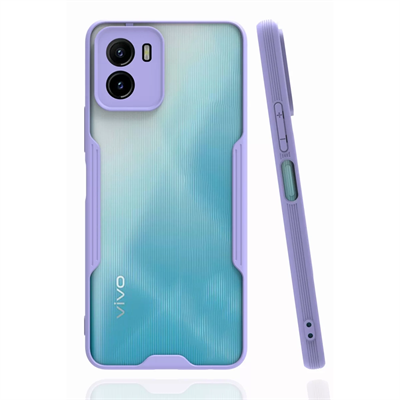 Vivo Y15S Kılıf Platin Silikon - Lila