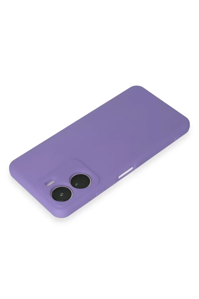 Vivo Y16 Kılıf First Silikon - Lila