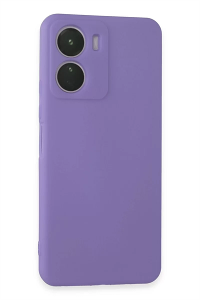 Vivo Y16 Kılıf First Silikon - Lila