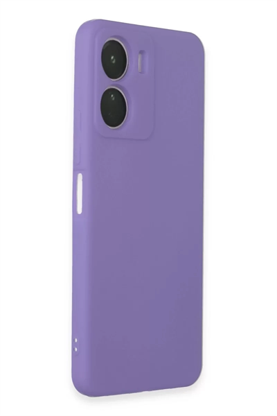 Vivo Y16 Kılıf First Silikon - Lila