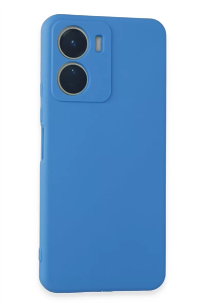 Vivo Y16 Kılıf First Silikon - Mavi