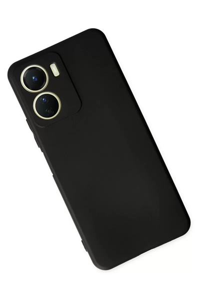 Vivo Y16 Kılıf First Silikon - Siyah