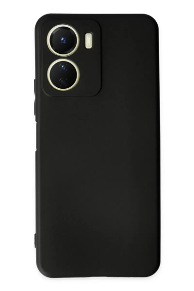 Vivo Y16 Kılıf First Silikon - Siyah