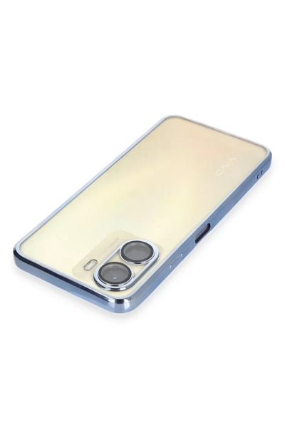 Vivo Y16 Kılıf Lensli Silikon - Açık Mavi