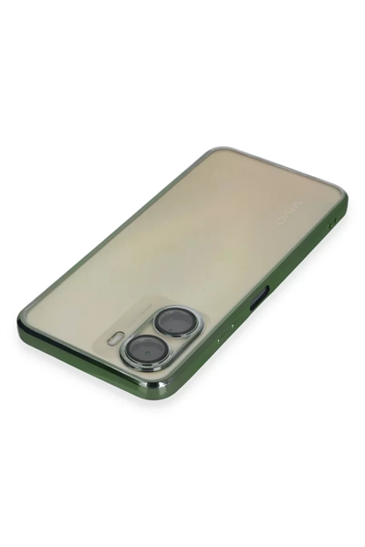 Vivo Y16 Kılıf Lensli Silikon - Yeşil