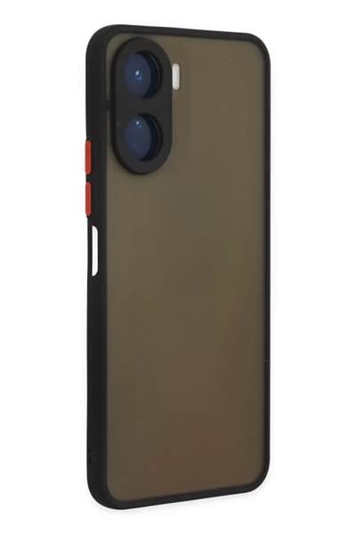 Vivo Y16 Kılıf Montreal Silikon Kapak - Siyah