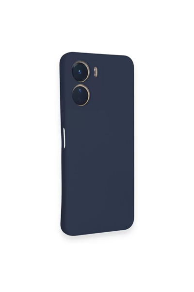 Vivo Y16 Kılıf Nano içi Kadife Silikon - Lacivert