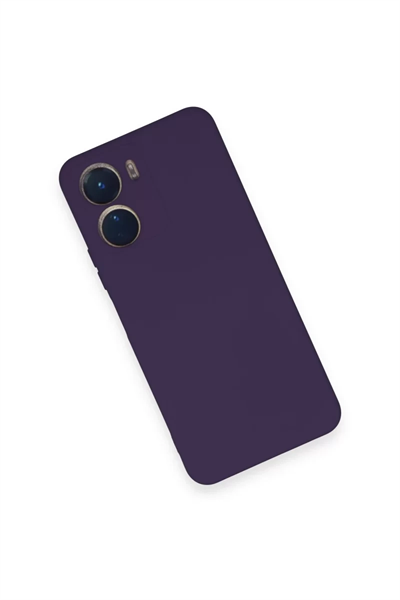 Vivo Y16 Kılıf Nano içi Kadife Silikon - Mor