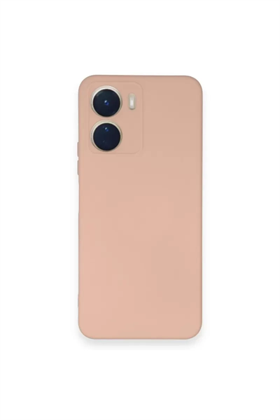 Vivo Y16 Kılıf Nano içi Kadife Silikon - Pudra
