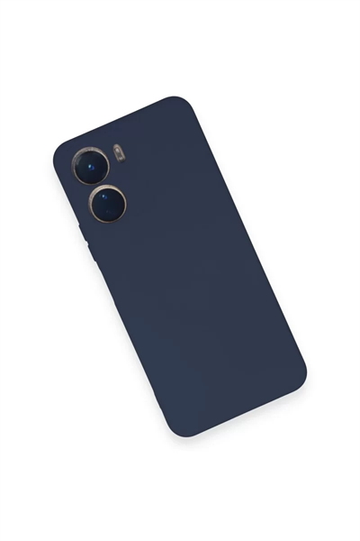 Vivo Y16 Kılıf Nano içi Kadife Silikon - Lacivert