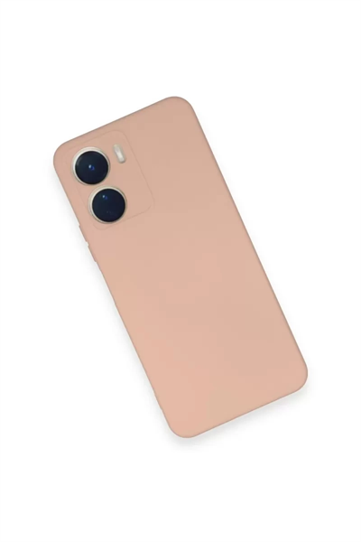 Vivo Y16 Kılıf Nano içi Kadife Silikon - Pudra