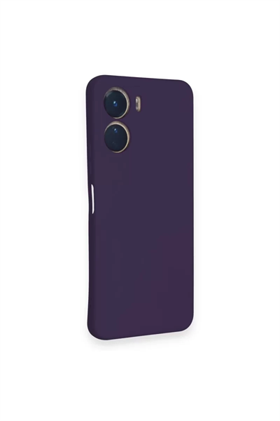 Vivo Y16 Kılıf Nano içi Kadife Silikon - Mor
