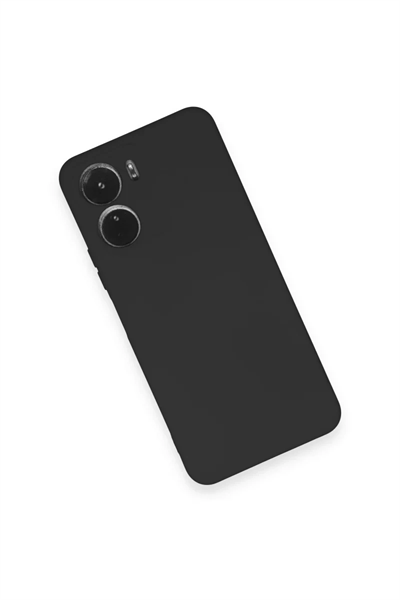 Vivo Y16 Kılıf Nano içi Kadife Silikon - Siyah