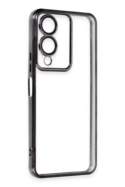 Vivo Y17S Kılıf Lensli Silikon - Siyah