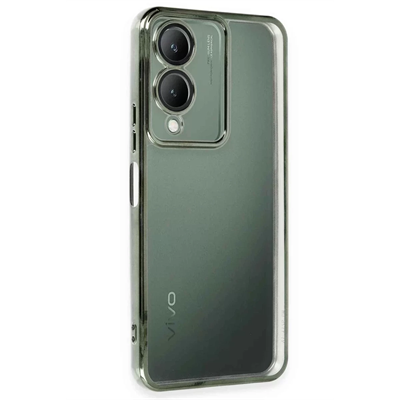 Vivo Y17S Kılıf Lensli Silikon - Yeşil