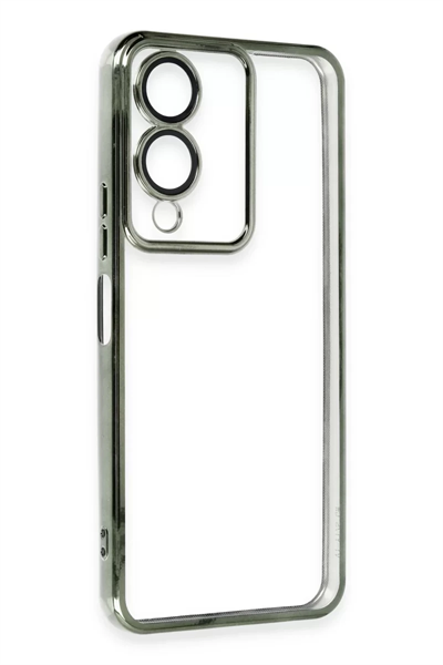 Vivo Y17S Kılıf Lensli Silikon - Yeşil