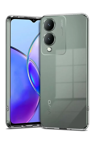 Vivo Y17S Kılıf Lüx Şeffaf Silikon