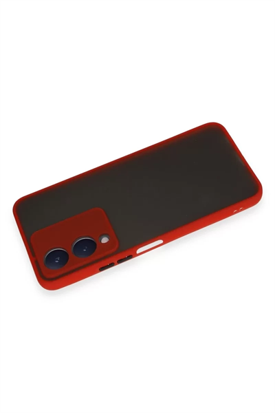 Vivo Y17S Kılıf Montreal Silikon Kapak - Kırmızı