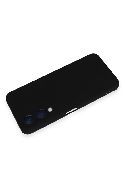 Vivo Y17S Kılıf Nano içi Kadife Silikon - Siyah
