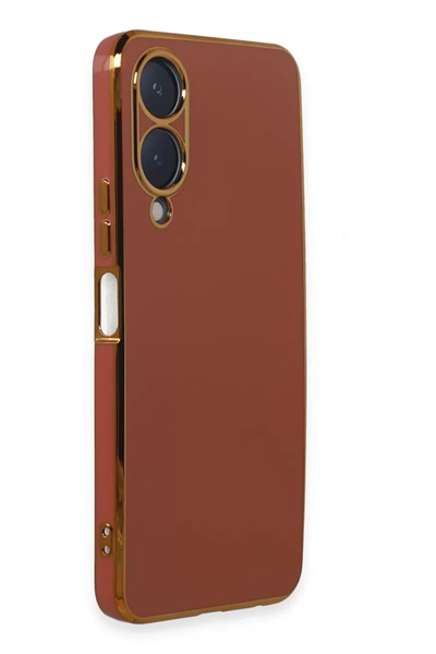 Vivo Y17S Kılıf Volet Silikon - Kırmızı