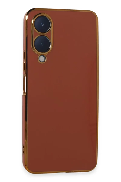 Vivo Y17S Kılıf Volet Silikon - Kırmızı