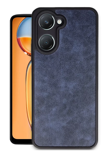Vivo Y18 Kılıf Aras Deri Kapak - Lacivert