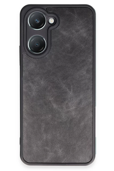 Vivo Y18 Kılıf Aras Deri Kapak - Siyah