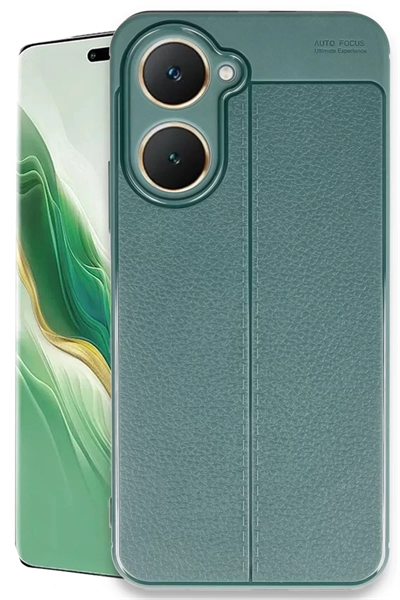 Vivo Y18 Kılıf Auto Focus Kapak - Koyu Yeşil