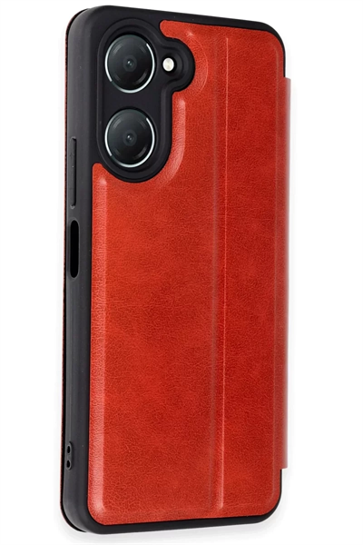 Vivo Y18 Kılıf Flip Cover - Kırmızı