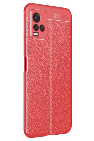 Vivo Y21S Kılıf Auto Focus Kapak - Kırmızı