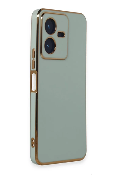 Vivo Y22 2022 Kılıf Volet Silikon - Açık Yeşil