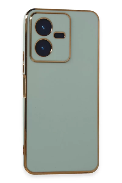 Vivo Y22 2022 Kılıf Volet Silikon - Açık Yeşil
