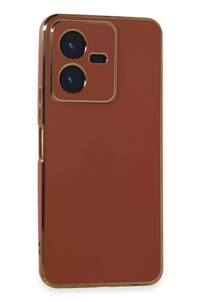 Vivo Y22 2022 Kılıf Volet Silikon - Kırmızı