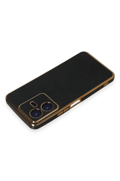 Vivo Y22 2022 Kılıf Volet Silikon - Siyah