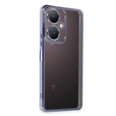 Vivo Y27 Kılıf Lensli Silikon - Açık Mavi